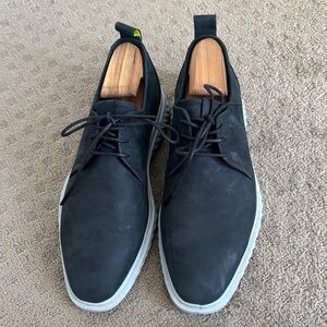 Ecco Men's Black Oxfords with Light Sole